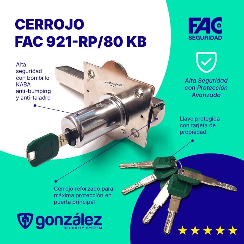 Cerrojo FAC 921-RP/80