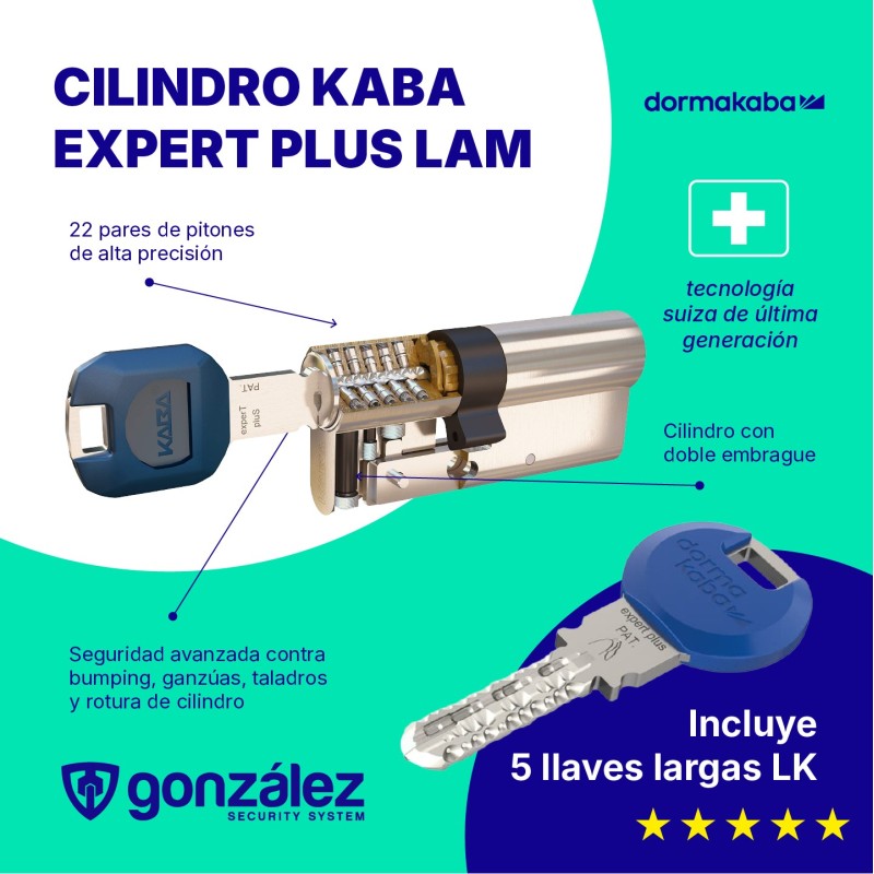 Cilindro de seguridad KABA EXPERT PLUS