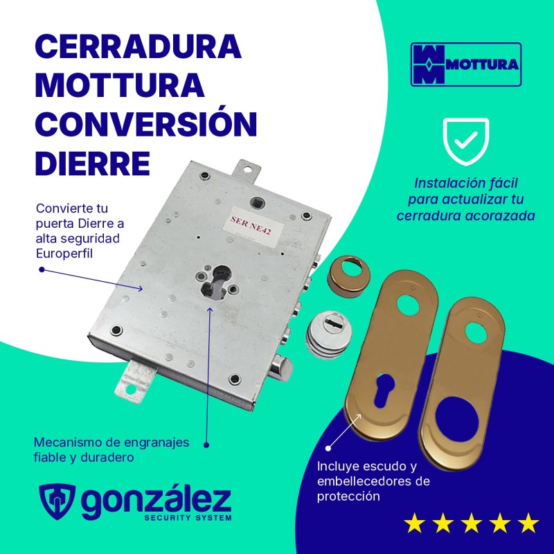 CERRADURA MOTTURA CONVERSION DIERRE