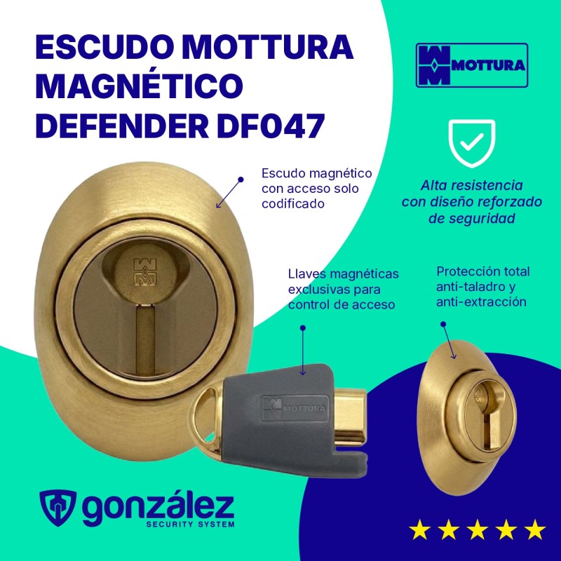 ESCUDO  MOTTURA MAGNETICO DEFENDER DF047