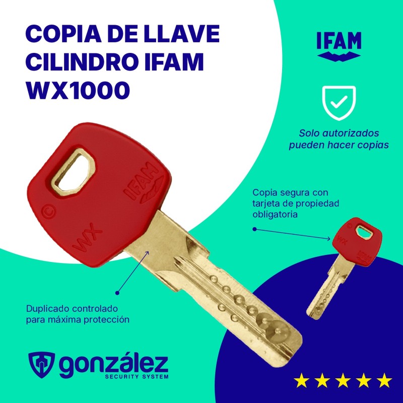 Llave adicional para el cilindro IFAM WX1000