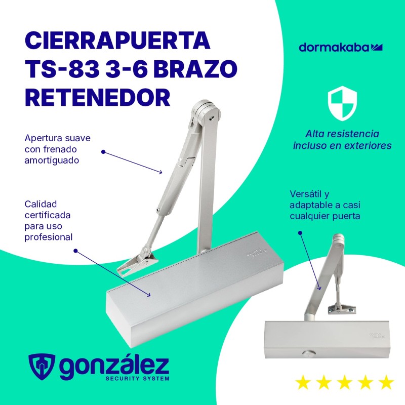 CIERRAPUERTAS DORMA TS 83