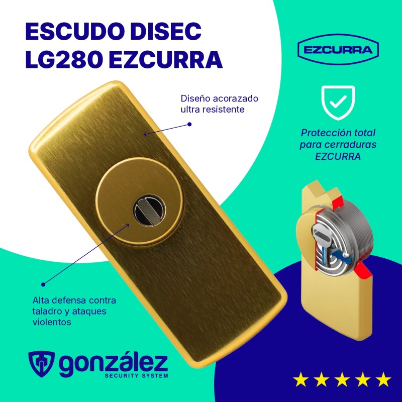 Escudo DISEC LG280 MRM Para Ezcurra | Ferretería González