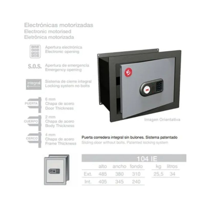 ARCA FAC 104-E | Caja Fuerte | Ferretería González