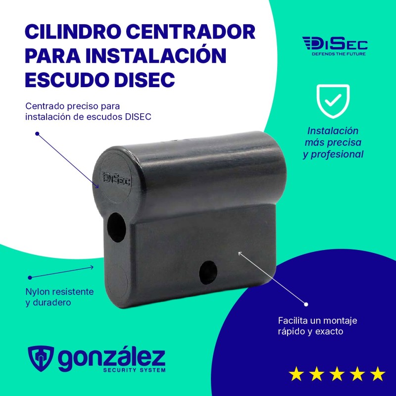 CILINDRO CENTRADOR PARA INSTALACION  ESCUDO DISEC