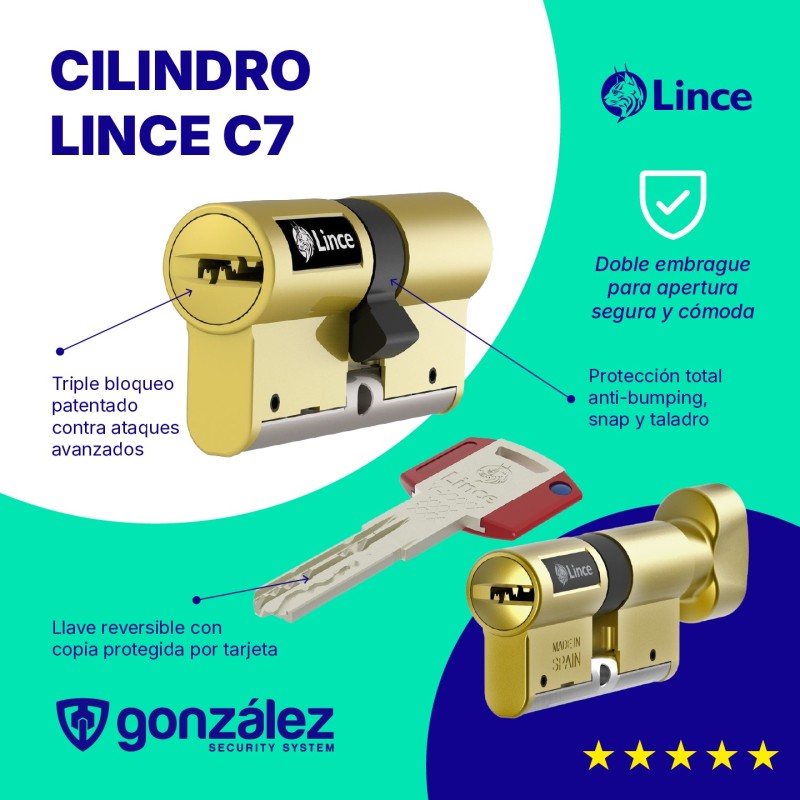 Cilindro Lince Europerfil C7 | Ferretería González