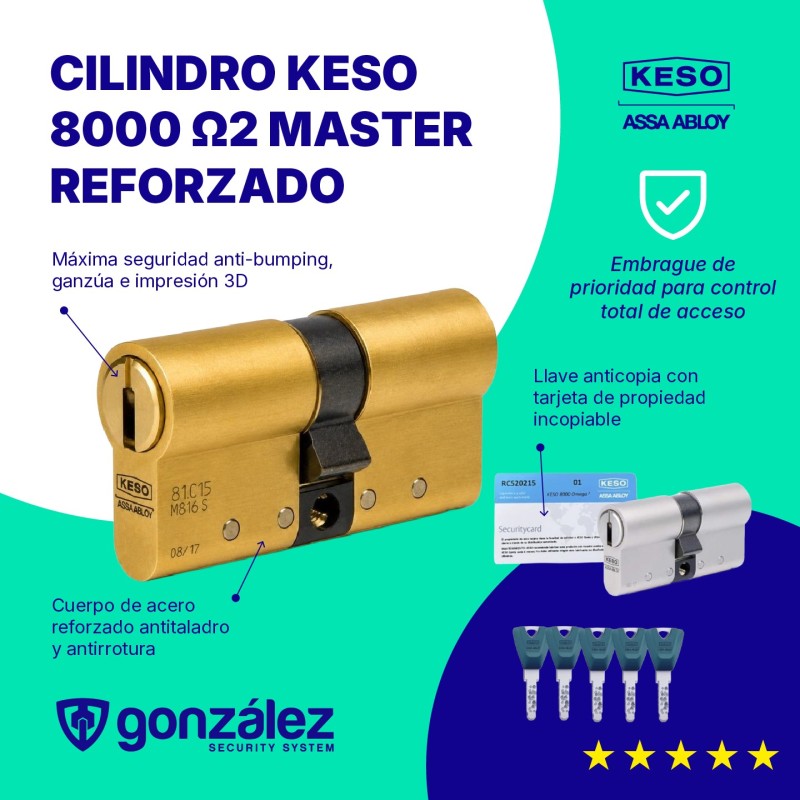 Cilindro KESO 8000 | Master Reforzado | Ferretería González