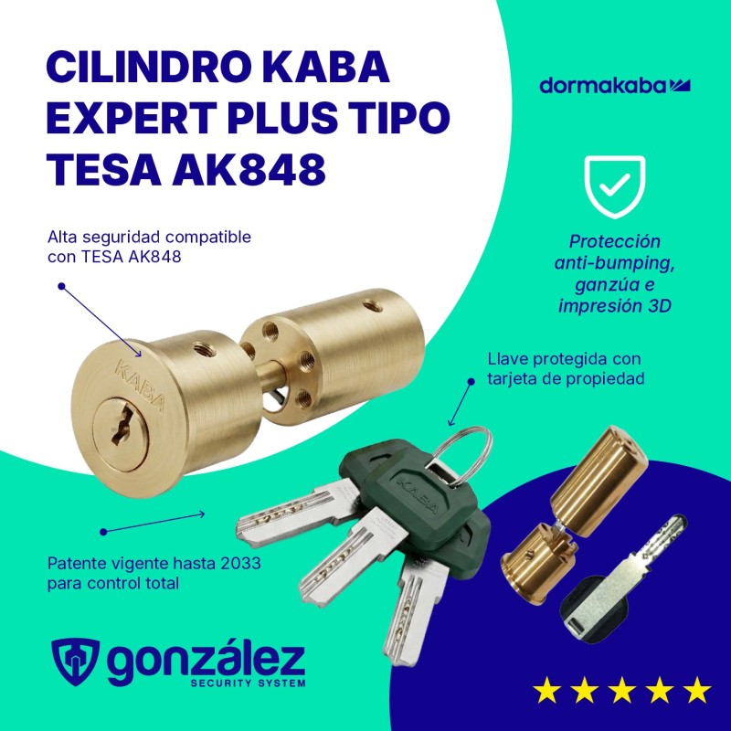 Cilindro KABA Expert Plus | TESA AK848 | Ferretería González