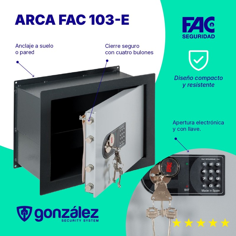 ARCA FAC 103-E | Caja Fuerte | Ferretería González