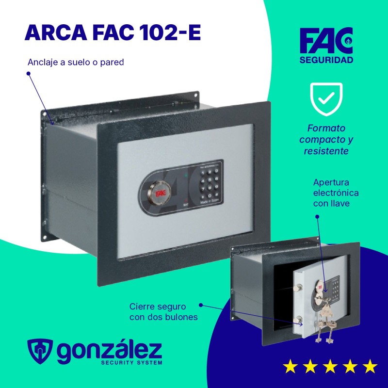 ARCA FAC 102-E | Caja Fuerte | Ferretería González