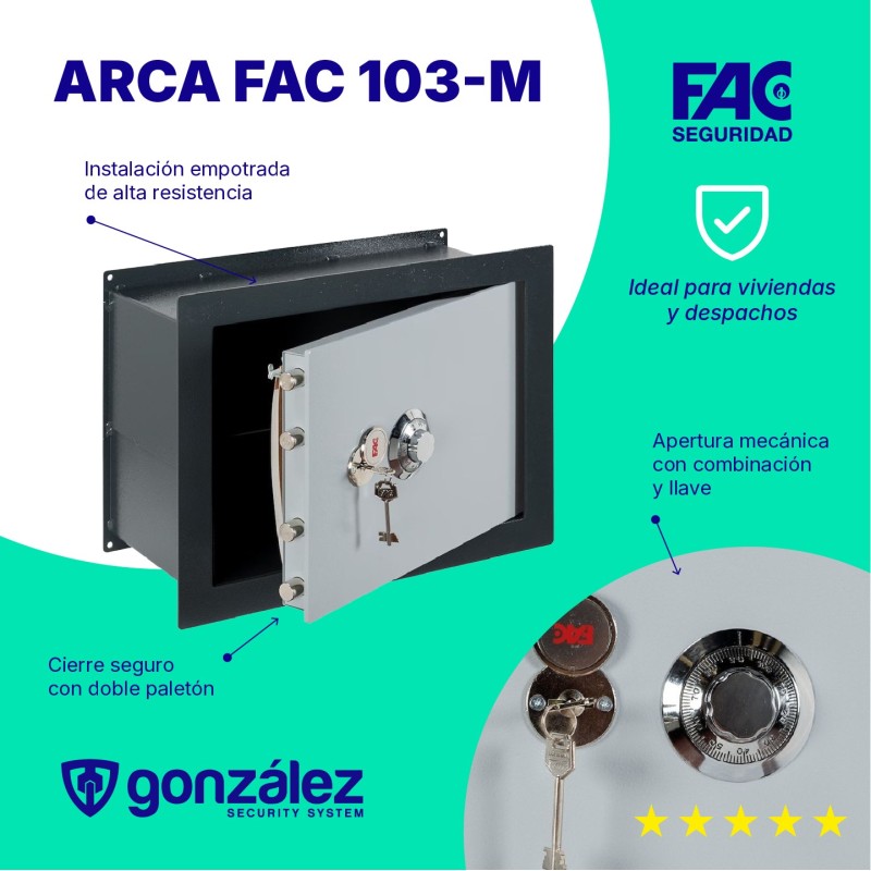 ARCA FAC 103-M | Caja Fuerte | Ferretería González