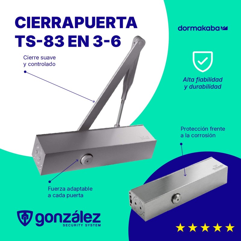 Cierrapuerta TS-83 EN 3-6 | Ferretería González
