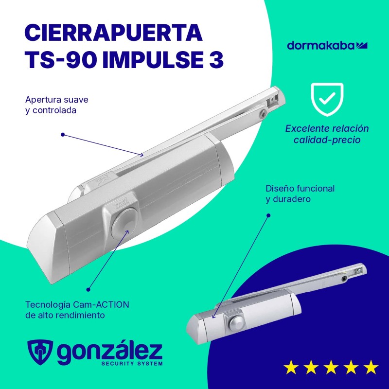 Cierrapuerta TS-90 Impulse 3 | Ferretería González