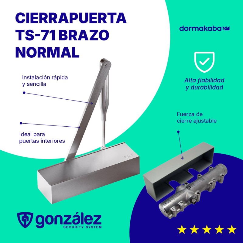 Cierrapuerta TS-71 Brazo Normal | Ferretería González