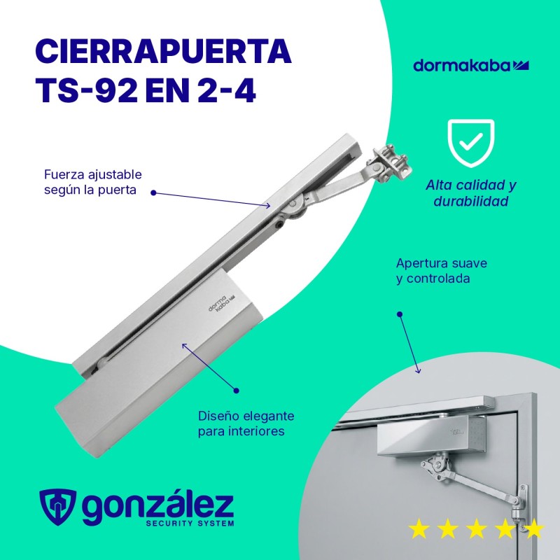 Cierrapuerta TS-92 EN 2-4 | DORMA | Ferretería González