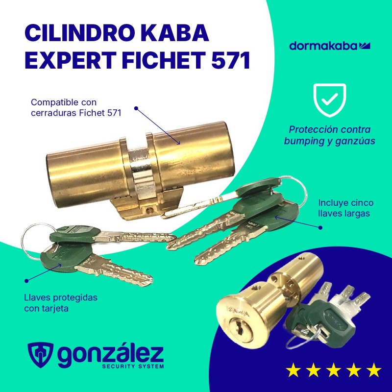 Cilindro KABA Expert | FICHET 571| Ferretería González