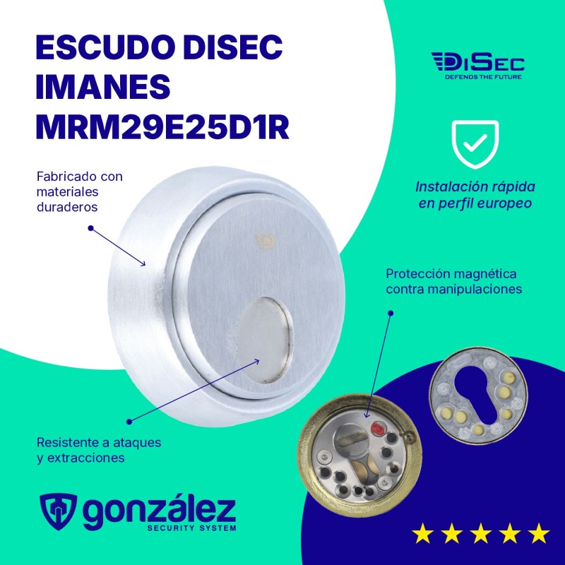 Escudo DISEC Imanes | MRM29E25D1R | Ferretería González
