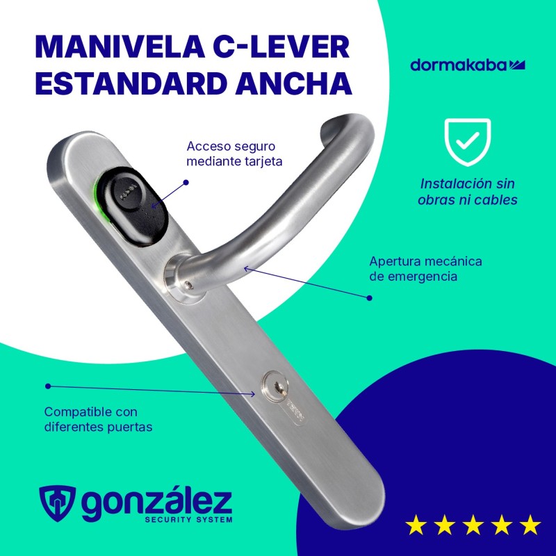 Manivela C-lever Estandard Ancha | Ferretería González
