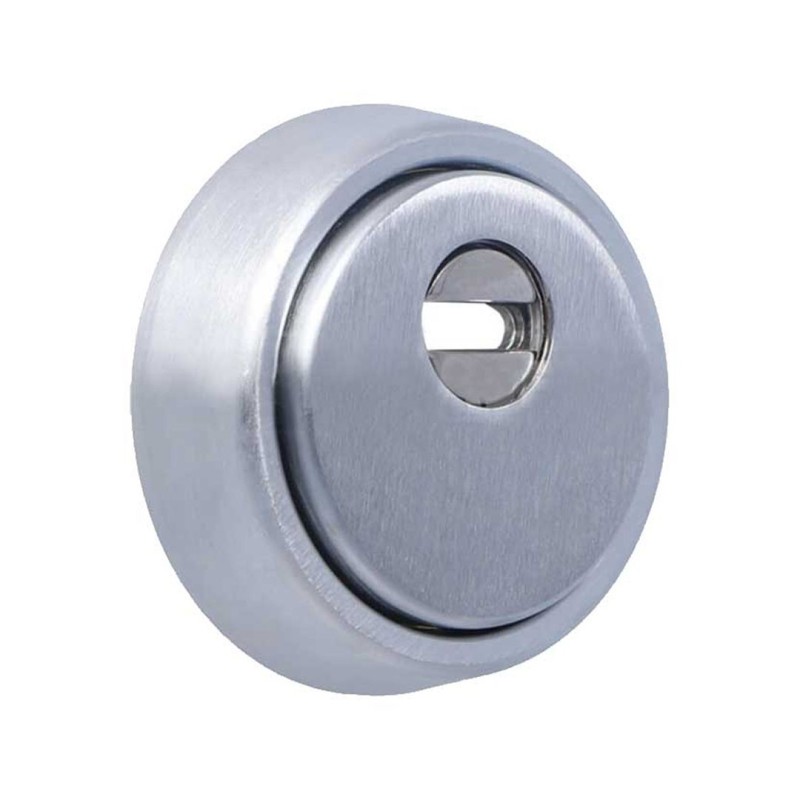 Escudo DISEC KRIPTON BKS280 Plata + Cilindro KESO 8000
