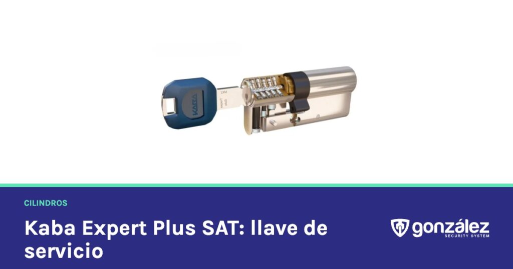 Cilindro Kaba Expert Plus SAT: llave de servicio sin electrónica